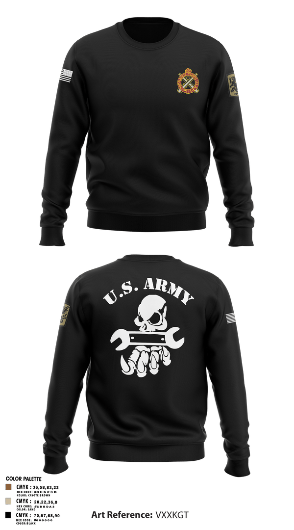 Crew Neck Sweatshirt, 411TH CBRN COMPANY411TH CBRN COMPANY411TH CHEMICAL COMPANY, Army, Teamtime, Team time, sublimation, custom sports apparel, team uniforms, spirit wear, spiritwear, sports uniforms, custom shirts, team store, custom team store, fundraiser sports, apparel fundraiser