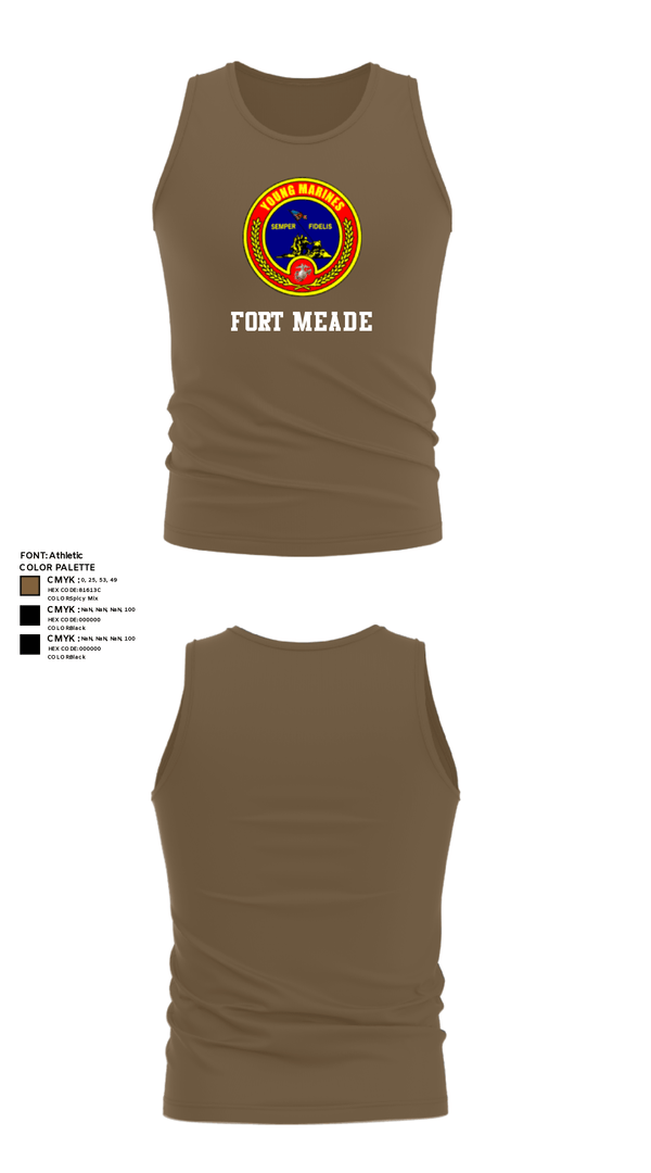 Tank Top, Fort meade, Marines, Teamtime, Team time, sublimation, custom sports apparel, team uniforms, spirit wear, spiritwear, sports uniforms, custom shirts, team store, custom team store, fundraiser sports, apparel fundraiser