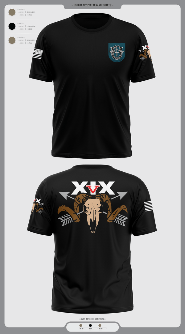 Old School Cotton Feel Shirt, 5/19th SFG, National Guard, Teamtime, Team time, sublimation, custom sports apparel, team uniforms, spirit wear, spiritwear, sports uniforms, custom shirts, team store, custom team store, fundraiser sports, apparel fundraiser