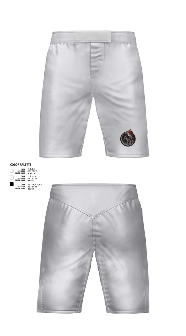 Fight Shorts, White Shield High School Wrestling, Wrestling, Teamtime, Team time, sublimation, custom sports apparel, team uniforms, spirit wear, spiritwear, sports uniforms, custom shirts, team store, custom team store, fundraiser sports, apparel fundraiser