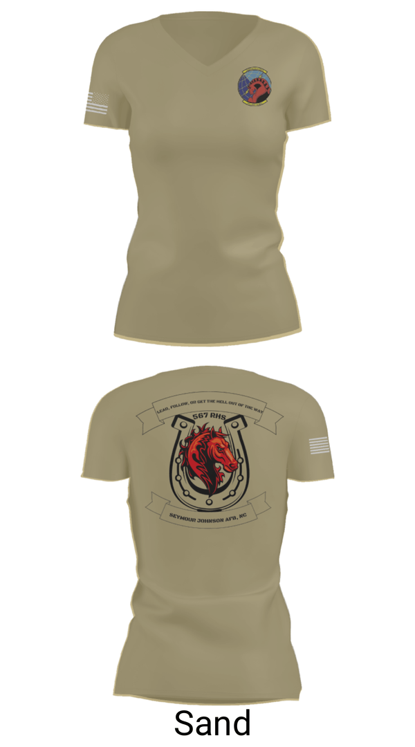 Women's Short Sleeve Vneck Shirt, 567 red horse, Air Force, Teamtime, Team time, sublimation, custom sports apparel, team uniforms, spirit wear, spiritwear, sports uniforms, custom shirts, team store, custom team store, fundraiser sports, apparel fundraiser