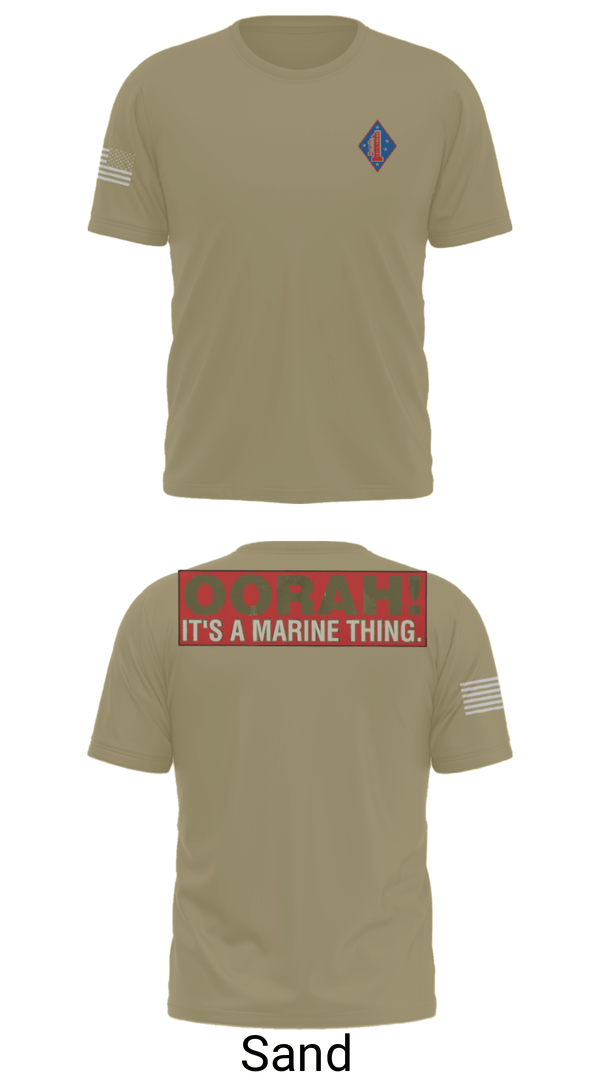 Short Sleeve Performance Shirt, 1st Marine Regiment, Marines, Teamtime, Team time, sublimation, custom sports apparel, team uniforms, spirit wear, spiritwear, sports uniforms, custom shirts, team store, custom team store, fundraiser sports, apparel fundraiser
