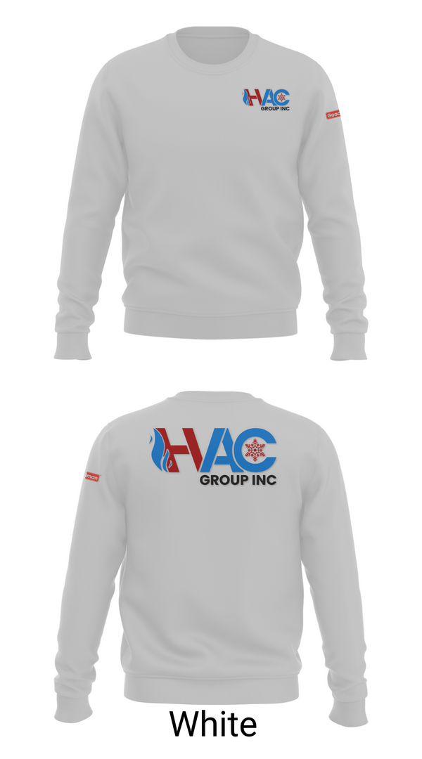 Crew Neck Sweatshirt, HVAC group Inc, , Teamtime, Team time, sublimation, custom sports apparel, team uniforms, spirit wear, spiritwear, sports uniforms, custom shirts, team store, custom team store, fundraiser sports, apparel fundraiser