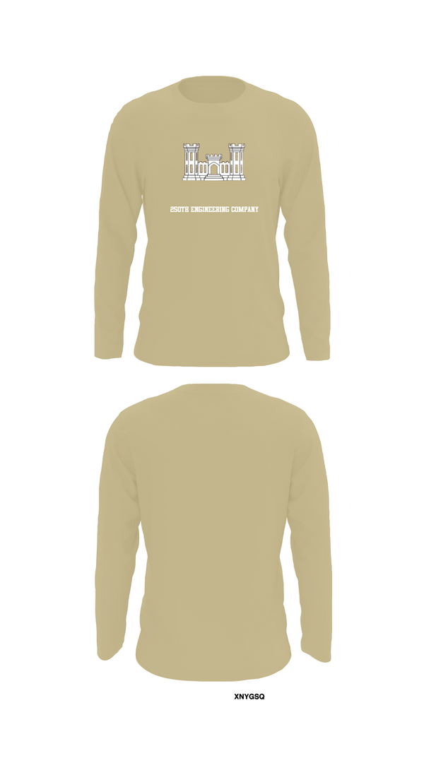 Long Sleeve Performance Shirt, 250TH ENGINEERING COMPANY, National Guard, Teamtime, Team time, sublimation, custom sports apparel, team uniforms, spirit wear, spiritwear, sports uniforms, custom shirts, team store, custom team store, fundraiser sports, apparel fundraiser