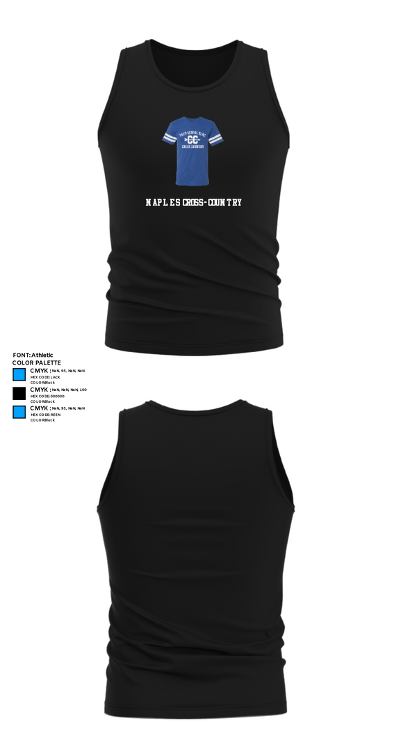 Tank Top, Naples Cross-Country, Cross Country, Teamtime, Team time, sublimation, custom sports apparel, team uniforms, spirit wear, spiritwear, sports uniforms, custom shirts, team store, custom team store, fundraiser sports, apparel fundraiser