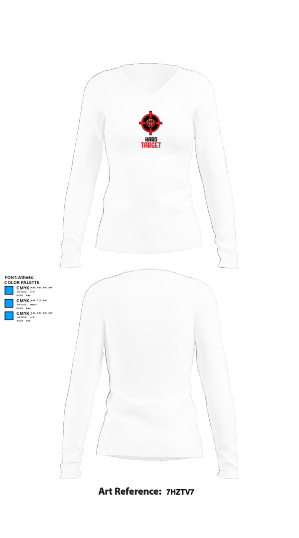 Women's Long Sleeve Vneck Shirt, Himmy timmy, Men's Basketball, Teamtime, Team time, sublimation, custom sports apparel, team uniforms, spirit wear, spiritwear, sports uniforms, custom shirts, team store, custom team store, fundraiser sports, apparel fundraiser