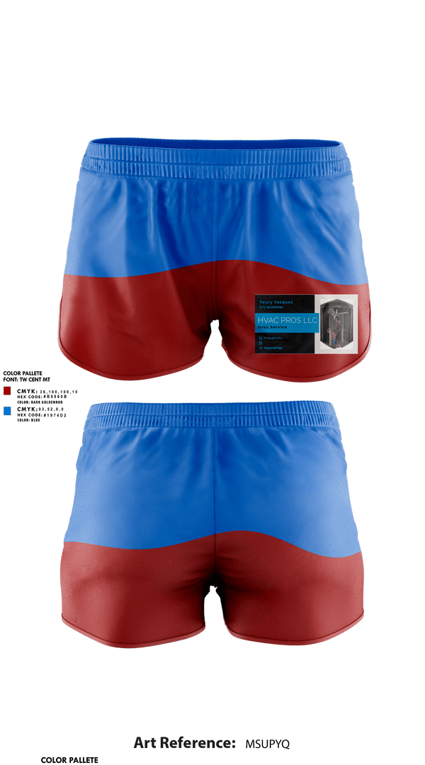 Womens Shorts, Hvac pros llc, , Teamtime, Team time, sublimation, custom sports apparel, team uniforms, spirit wear, spiritwear, sports uniforms, custom shirts, team store, custom team store, fundraiser sports, apparel fundraiser