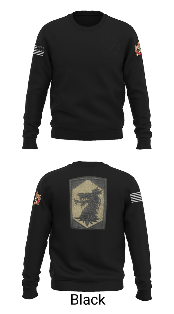 Crew Neck Sweatshirt, 445 Chemical Company, National Guard, Teamtime, Team time, sublimation, custom sports apparel, team uniforms, spirit wear, spiritwear, sports uniforms, custom shirts, team store, custom team store, fundraiser sports, apparel fundraiser