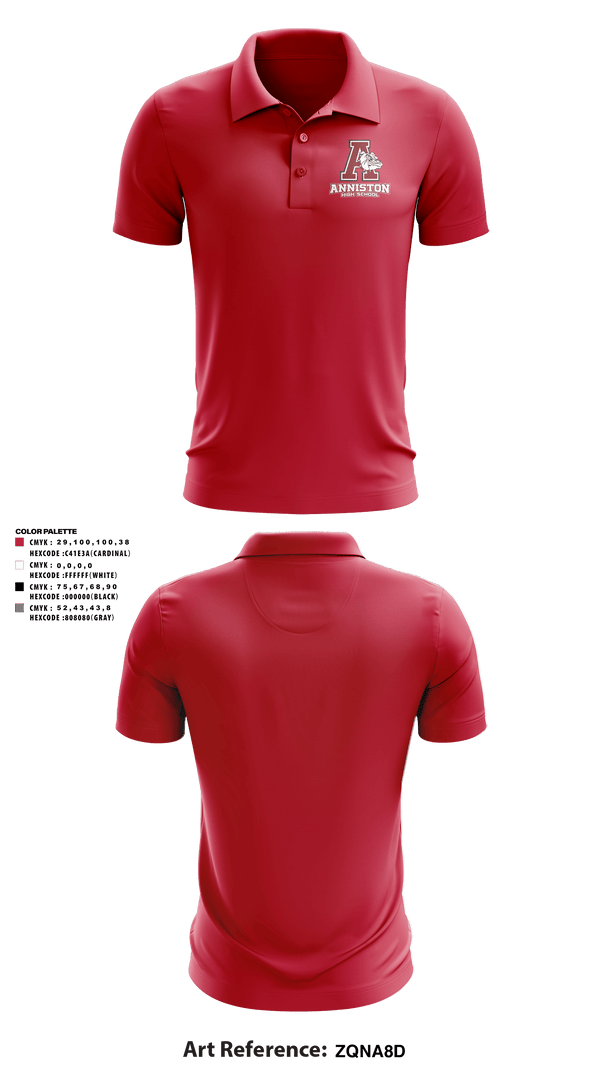 Short Sleeve Performance Polo, Anniston High School, Spirit Store, Teamtime, Team time, sublimation, custom sports apparel, team uniforms, spirit wear, spiritwear, sports uniforms, custom shirts, team store, custom team store, fundraiser sports, apparel fundraiser