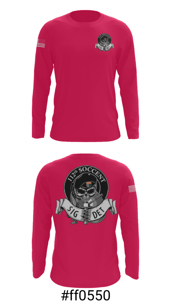 Long Sleeve Performance Shirt, 112 SOCCENT SIGDET, Army, Teamtime, Team time, sublimation, custom sports apparel, team uniforms, spirit wear, spiritwear, sports uniforms, custom shirts, team store, custom team store, fundraiser sports, apparel fundraiser