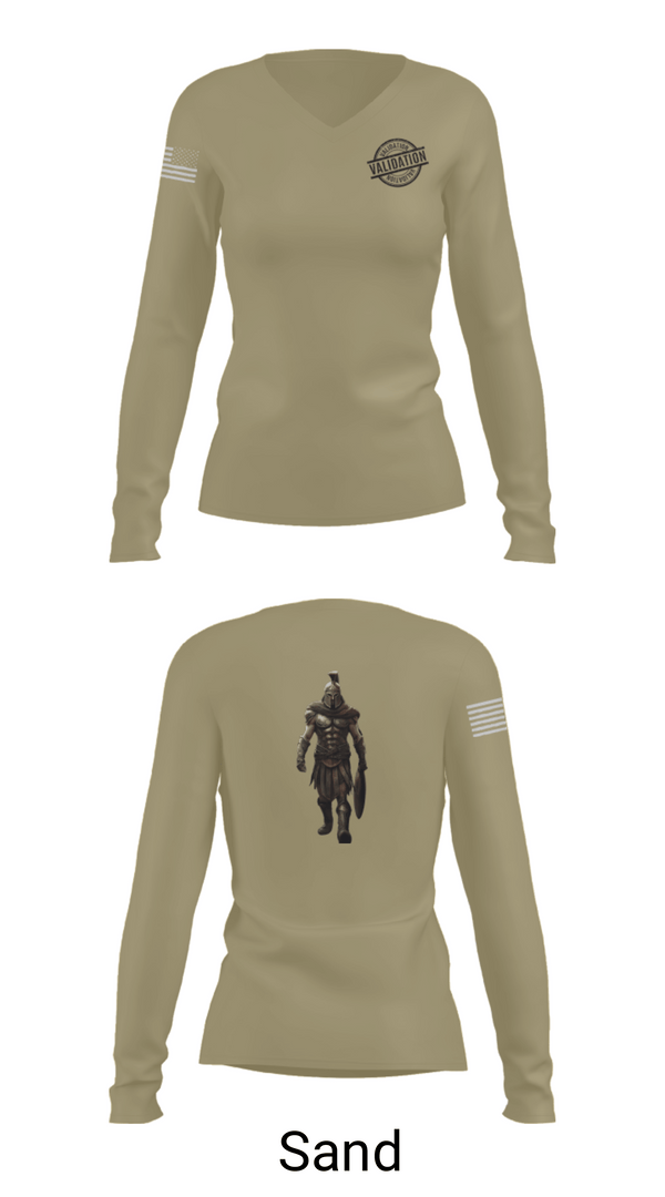 Women's Long Sleeve Vneck Shirt, JSSD-K, Air Force, Teamtime, Team time, sublimation, custom sports apparel, team uniforms, spirit wear, spiritwear, sports uniforms, custom shirts, team store, custom team store, fundraiser sports, apparel fundraiser