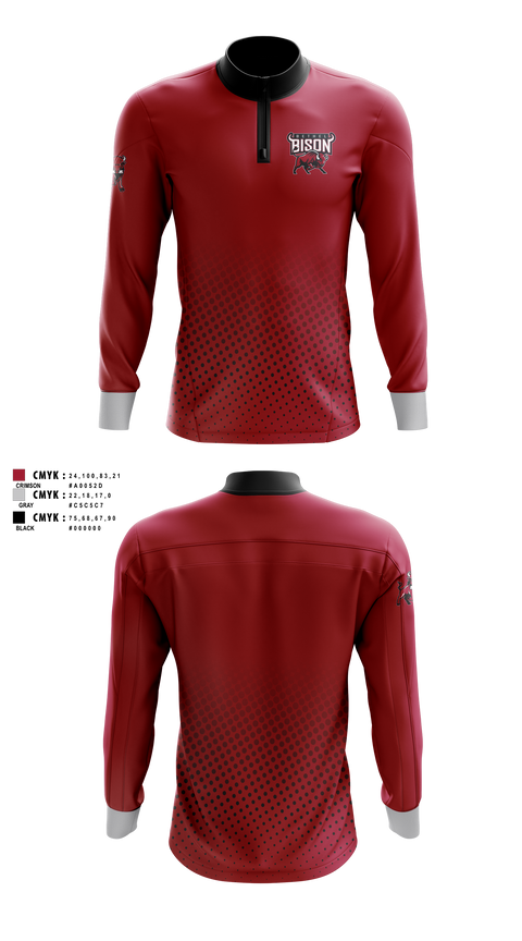 Quarter Zip Jacket, Bethel high school LAX, Women's Lacrosse, Teamtime, Team time, sublimation, custom sports apparel, team uniforms, spirit wear, spiritwear, sports uniforms, custom shirts, team store, custom team store, fundraiser sports, apparel fundraiser