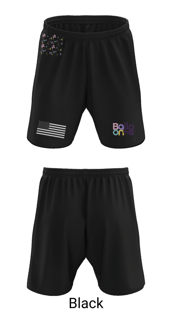 Athletic Shorts With Pockets, Chin Bum Balloons, , Teamtime, Team time, sublimation, custom sports apparel, team uniforms, spirit wear, spiritwear, sports uniforms, custom shirts, team store, custom team store, fundraiser sports, apparel fundraiser