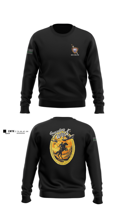 Crew Neck Sweatshirt, HHB 2-300th FAR, National Guard, Teamtime, Team time, sublimation, custom sports apparel, team uniforms, spirit wear, spiritwear, sports uniforms, custom shirts, team store, custom team store, fundraiser sports, apparel fundraiser