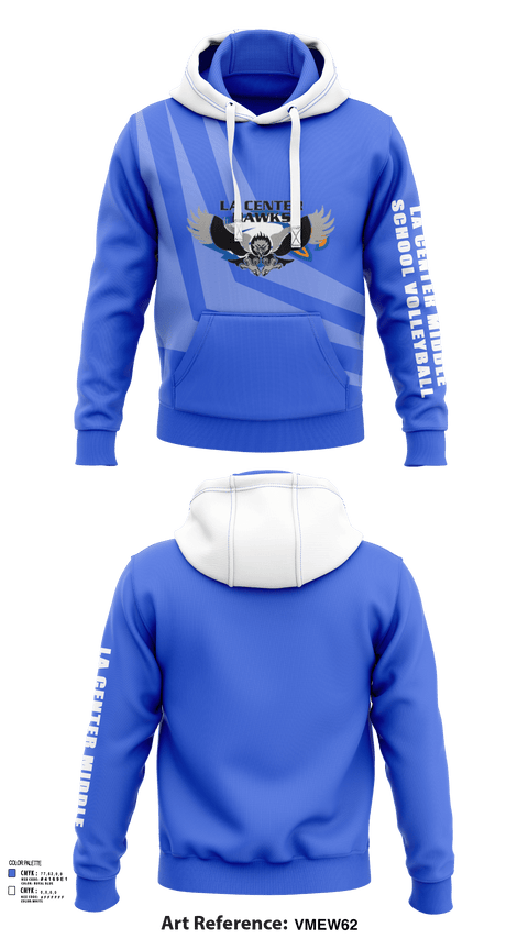 Hoodie, La Center Middle School Volleyball, Women's Volleyball, Teamtime, Team time, sublimation, custom sports apparel, team uniforms, spirit wear, spiritwear, sports uniforms, custom shirts, team store, custom team store, fundraiser sports, apparel fundraiser