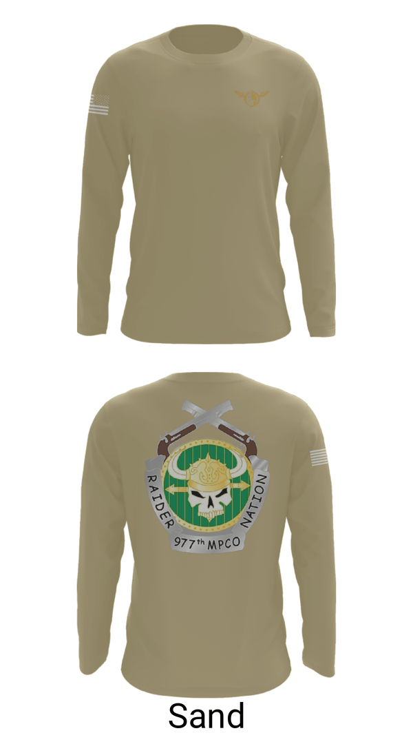 Long Sleeve Performance Shirt, 977 MP CO, Army, Teamtime, Team time, sublimation, custom sports apparel, team uniforms, spirit wear, spiritwear, sports uniforms, custom shirts, team store, custom team store, fundraiser sports, apparel fundraiser