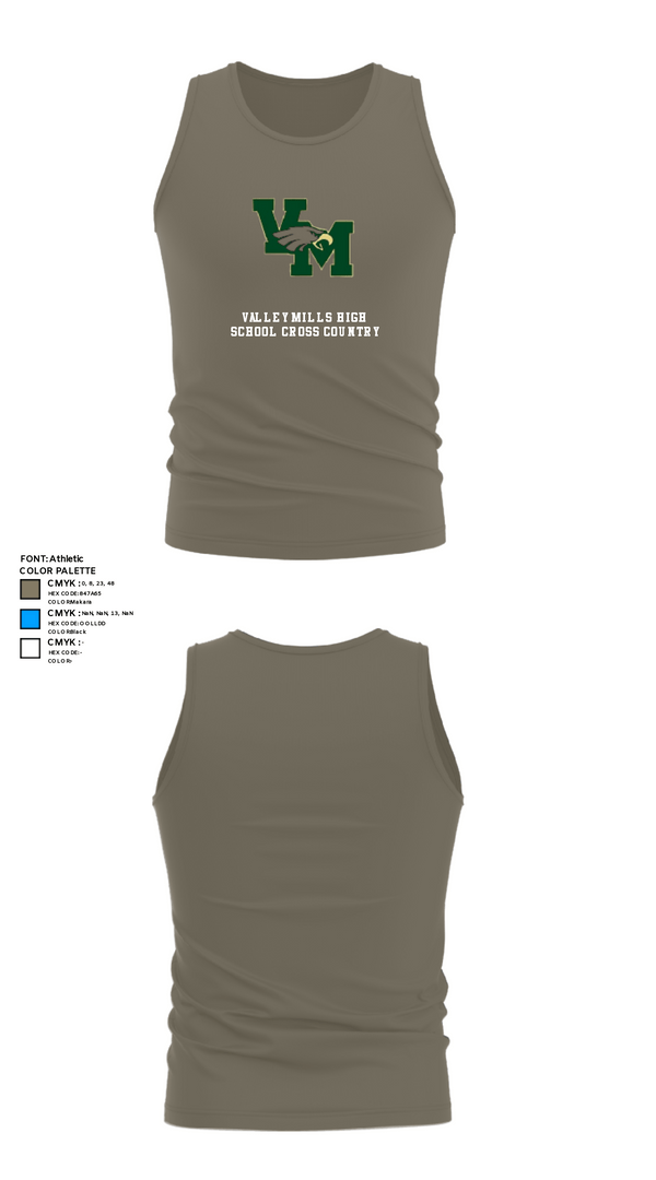 Tank Top, Valley Mills High School Cross Country, Cross Country, Teamtime, Team time, sublimation, custom sports apparel, team uniforms, spirit wear, spiritwear, sports uniforms, custom shirts, team store, custom team store, fundraiser sports, apparel fundraiser