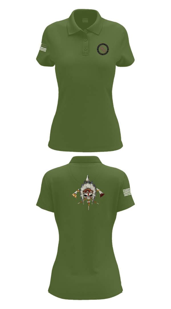 Women's Short Sleeve Performance Polo, Seminole Battalion, Army, Teamtime, Team time, sublimation, custom sports apparel, team uniforms, spirit wear, spiritwear, sports uniforms, custom shirts, team store, custom team store, fundraiser sports, apparel fundraiser