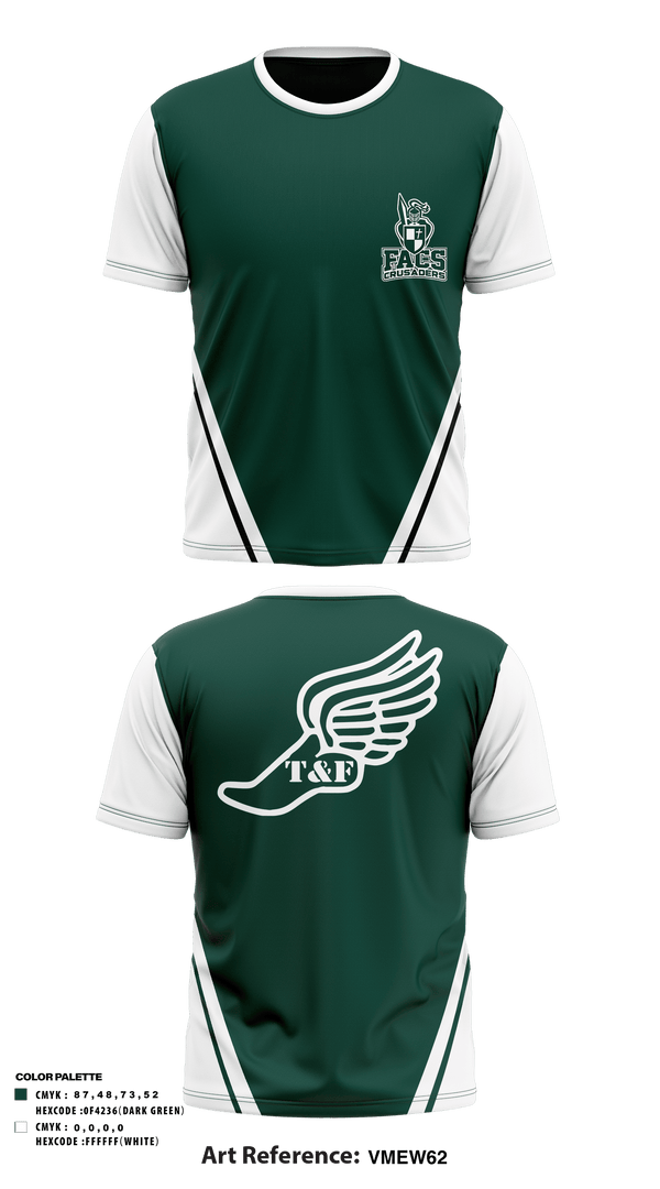 Old School Cotton Feel Shirt, FACS Crusaders, Track & Field, Teamtime, Team time, sublimation, custom sports apparel, team uniforms, spirit wear, spiritwear, sports uniforms, custom shirts, team store, custom team store, fundraiser sports, apparel fundraiser