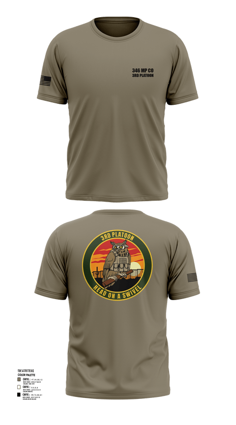 Short Sleeve Performance Shirt, 346 MP CO 3rd Platoon, Army, Teamtime, Team time, sublimation, custom sports apparel, team uniforms, spirit wear, spiritwear, sports uniforms, custom shirts, team store, custom team store, fundraiser sports, apparel fundraiser