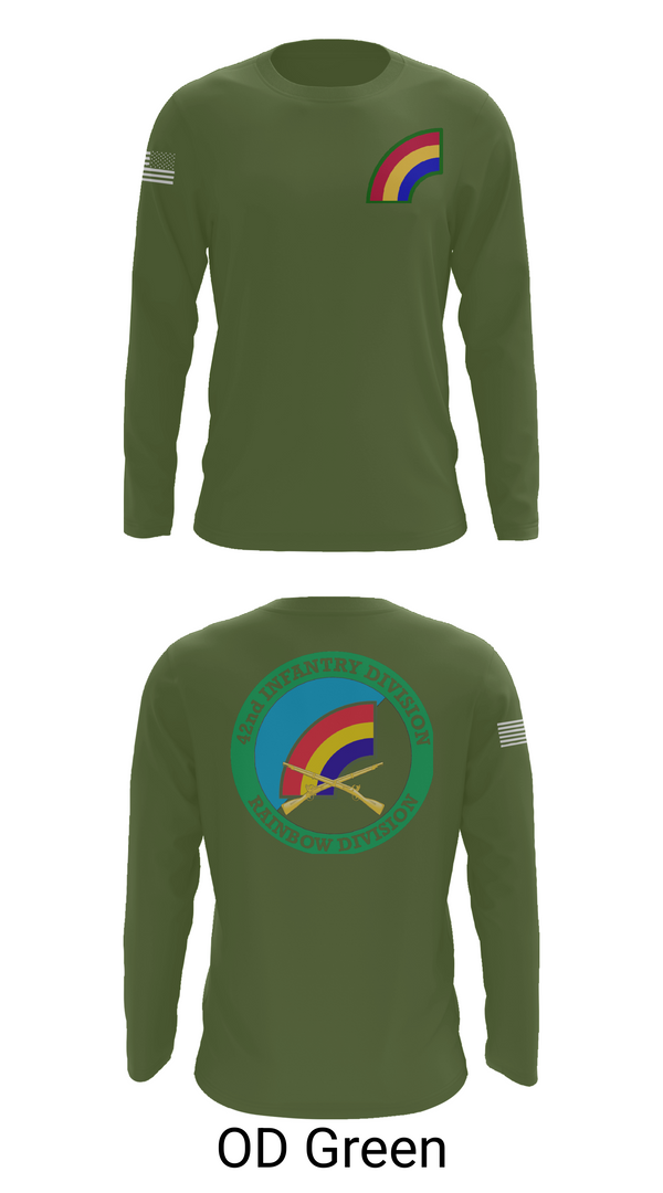 Long Sleeve Performance Shirt, 42nd ID, Army, Teamtime, Team time, sublimation, custom sports apparel, team uniforms, spirit wear, spiritwear, sports uniforms, custom shirts, team store, custom team store, fundraiser sports, apparel fundraiser