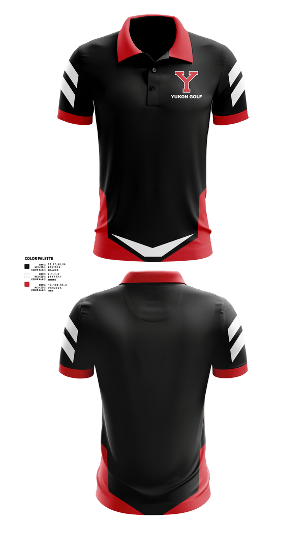 Short Sleeve Performance Polo, Yukon High School Golf, Golf, Teamtime, Team time, sublimation, custom sports apparel, team uniforms, spirit wear, spiritwear, sports uniforms, custom shirts, team store, custom team store, fundraiser sports, apparel fundraiser