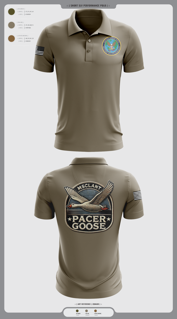 Short Sleeve Performance Polo, MILITARY SEALIFT COMMAND ATLANTIC, , Teamtime, Team time, sublimation, custom sports apparel, team uniforms, spirit wear, spiritwear, sports uniforms, custom shirts, team store, custom team store, fundraiser sports, apparel fundraiser