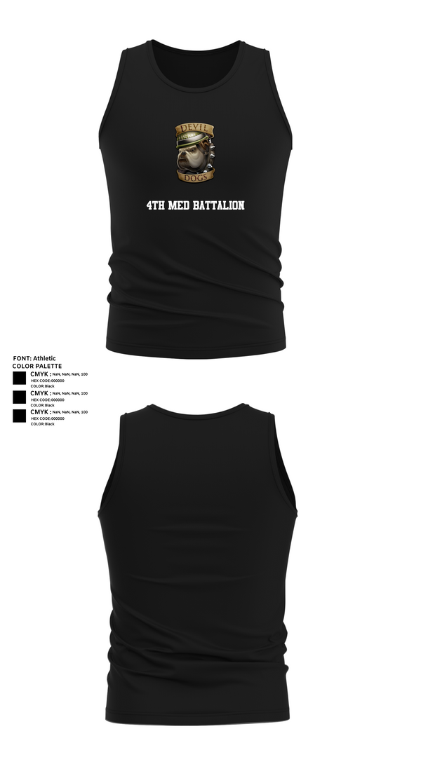 Tank Top, 4th Med Battalion, Marines, Teamtime, Team time, sublimation, custom sports apparel, team uniforms, spirit wear, spiritwear, sports uniforms, custom shirts, team store, custom team store, fundraiser sports, apparel fundraiser