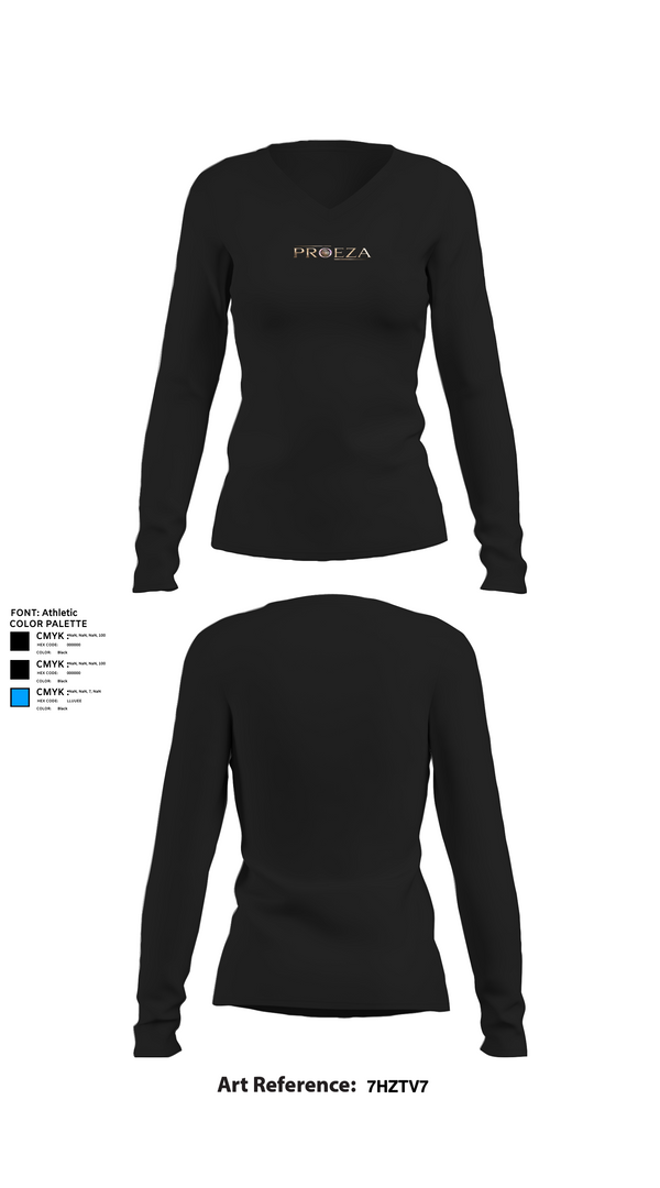 Womens Long Sleeve Vneck Shirt, Proeza, , Teamtime, Team time, sublimation, custom sports apparel, team uniforms, spirit wear, spiritwear, sports uniforms, custom shirts, team store, custom team store, fundraiser sports, apparel fundraiser