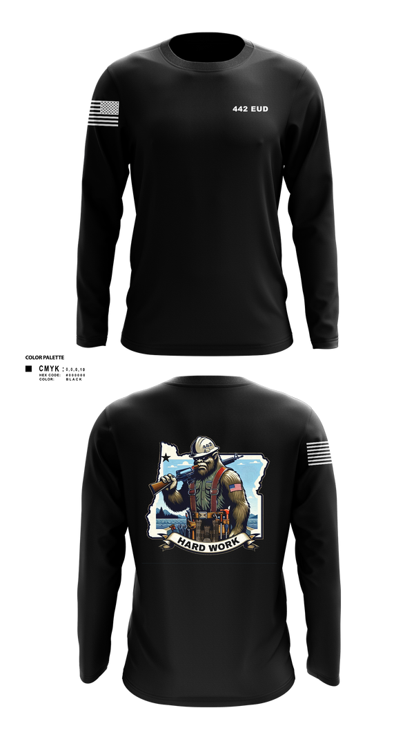 Long Sleeve Performance Shirt, 442 EUD, National Guard, Teamtime, Team time, sublimation, custom sports apparel, team uniforms, spirit wear, spiritwear, sports uniforms, custom shirts, team store, custom team store, fundraiser sports, apparel fundraiser