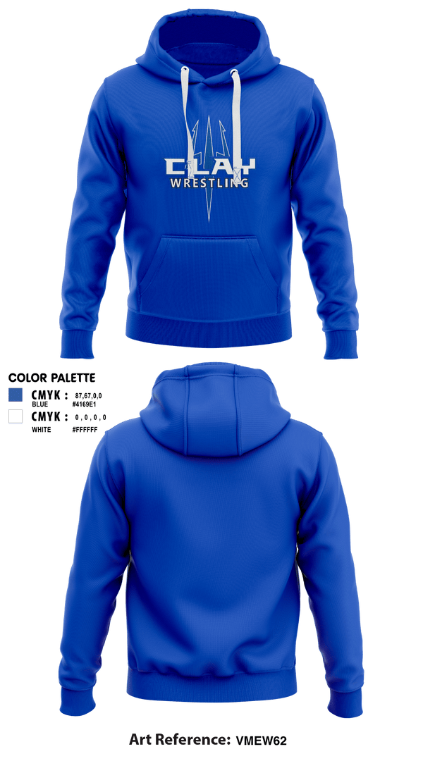 Hoodie, Clay High School Wrestling, Wrestling, Teamtime, Team time, sublimation, custom sports apparel, team uniforms, spirit wear, spiritwear, sports uniforms, custom shirts, team store, custom team store, fundraiser sports, apparel fundraiser