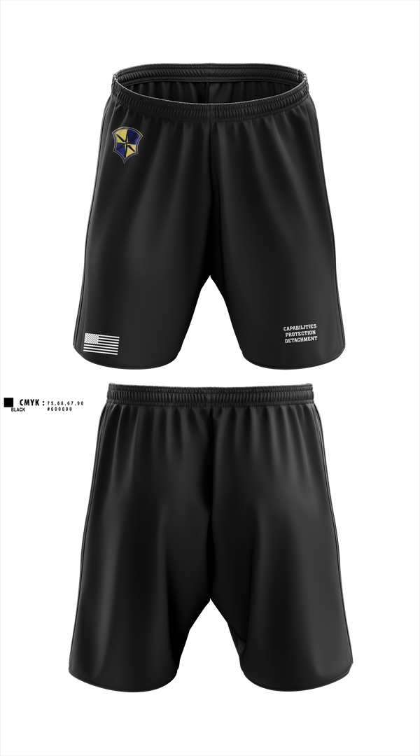 Athletic Shorts With Pockets, Capabilities Protection Detachment, , Teamtime, Team time, sublimation, custom sports apparel, team uniforms, spirit wear, spiritwear, sports uniforms, custom shirts, team store, custom team store, fundraiser sports, apparel fundraiser