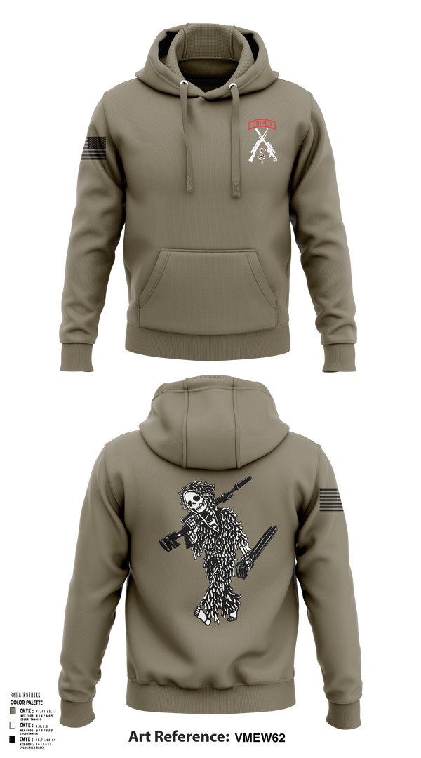 Hoodie, 2-5 CAV Snipers, Army, Teamtime, Team time, sublimation, custom sports apparel, team uniforms, spirit wear, spiritwear, sports uniforms, custom shirts, team store, custom team store, fundraiser sports, apparel fundraiser