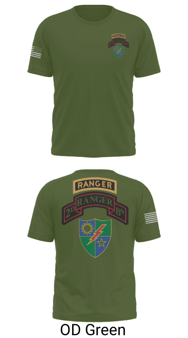 Short Sleeve Performance Shirt, 2nd Battalion 75th Ranger Regiment, , Teamtime, Team time, sublimation, custom sports apparel, team uniforms, spirit wear, spiritwear, sports uniforms, custom shirts, team store, custom team store, fundraiser sports, apparel fundraiser