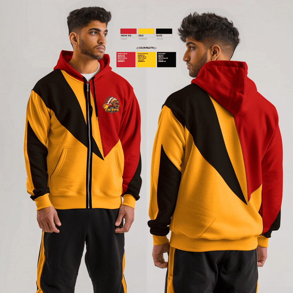 Zip Hoodie, CTX Chiefs, Football, Teamtime, Team time, sublimation, custom sports apparel, team uniforms, spirit wear, spiritwear, sports uniforms, custom shirts, team store, custom team store, fundraiser sports, apparel fundraiser