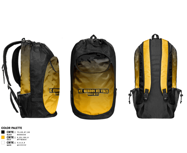 Gear Bag, Mt. Hebron Ice Vikes, Ice Hockey, Teamtime, Team time, sublimation, custom sports apparel, team uniforms, spirit wear, spiritwear, sports uniforms, custom shirts, team store, custom team store, fundraiser sports, apparel fundraiser