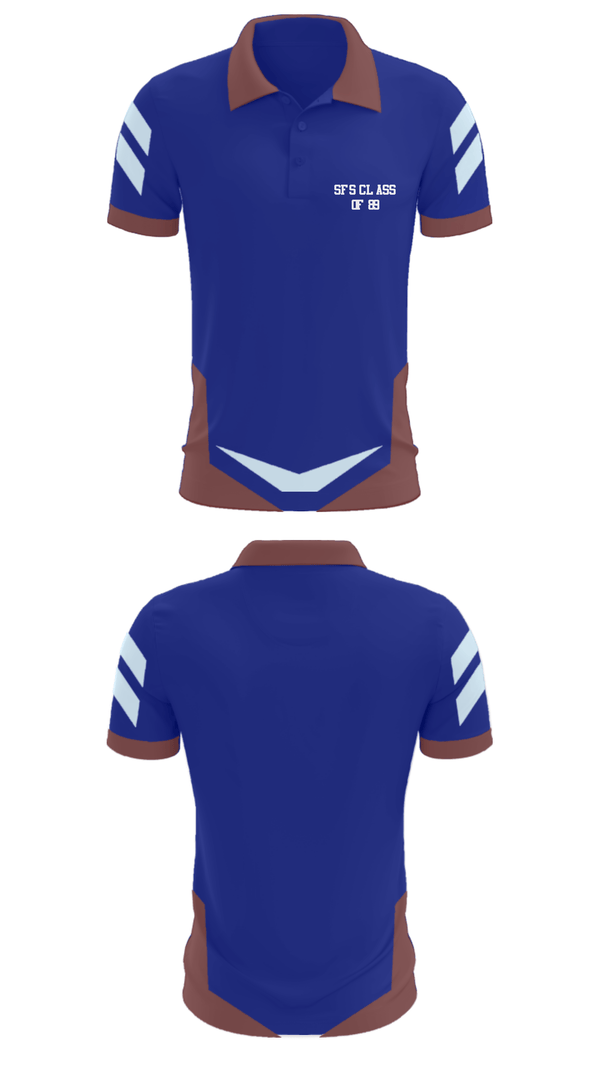 Short Sleeve Performance Polo, SFS Class of 89, , Teamtime, Team time, sublimation, custom sports apparel, team uniforms, spirit wear, spiritwear, sports uniforms, custom shirts, team store, custom team store, fundraiser sports, apparel fundraiser