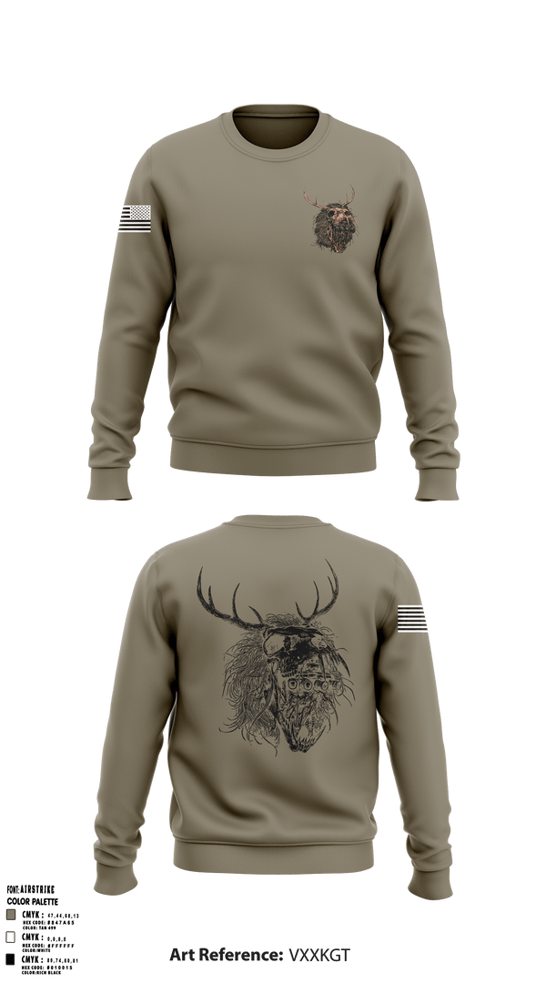 Crew Neck Sweatshirt, 1-1871-187 ABU, Army, Teamtime, Team time, sublimation, custom sports apparel, team uniforms, spirit wear, spiritwear, sports uniforms, custom shirts, team store, custom team store, fundraiser sports, apparel fundraiser