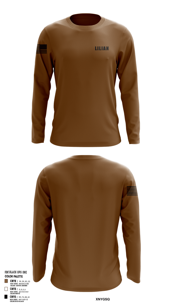 Long Sleeve Performance Shirt, LILIAN, Army, Teamtime, Team time, sublimation, custom sports apparel, team uniforms, spirit wear, spiritwear, sports uniforms, custom shirts, team store, custom team store, fundraiser sports, apparel fundraiser
