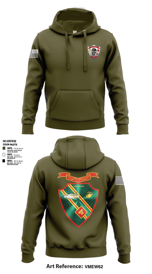 Hoodie, Det. 4 Tows and Scouts 4th Tank Battalion, , Teamtime, Team time, sublimation, custom sports apparel, team uniforms, spirit wear, spiritwear, sports uniforms, custom shirts, team store, custom team store, fundraiser sports, apparel fundraiser