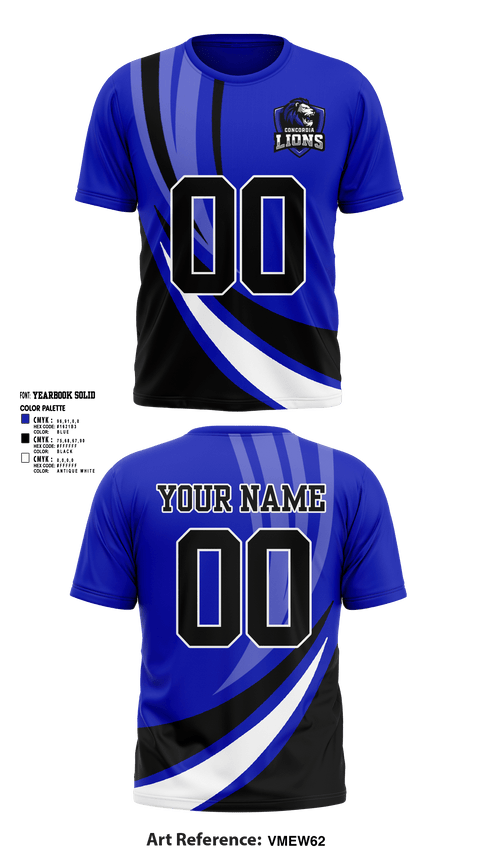 Short Sleeve Performance Shirt, Concordia Lions Viersen, Football, Teamtime, Team time, sublimation, custom sports apparel, team uniforms, spirit wear, spiritwear, sports uniforms, custom shirts, team store, custom team store, fundraiser sports, apparel fundraiser