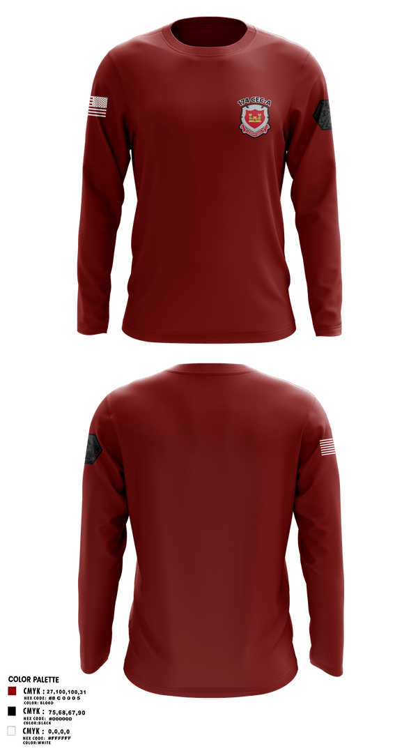 Long Sleeve Performance Polo, 174 mac, Army, Teamtime, Team time, sublimation, custom sports apparel, team uniforms, spirit wear, spiritwear, sports uniforms, custom shirts, team store, custom team store, fundraiser sports, apparel fundraiser