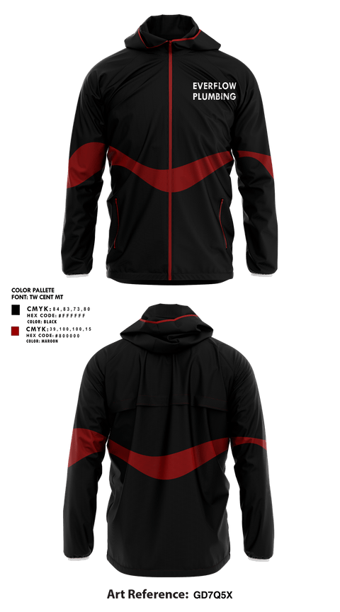 Windbreaker, EVERFLOW PLUMBING, , Teamtime, Team time, sublimation, custom sports apparel, team uniforms, spirit wear, spiritwear, sports uniforms, custom shirts, team store, custom team store, fundraiser sports, apparel fundraiser