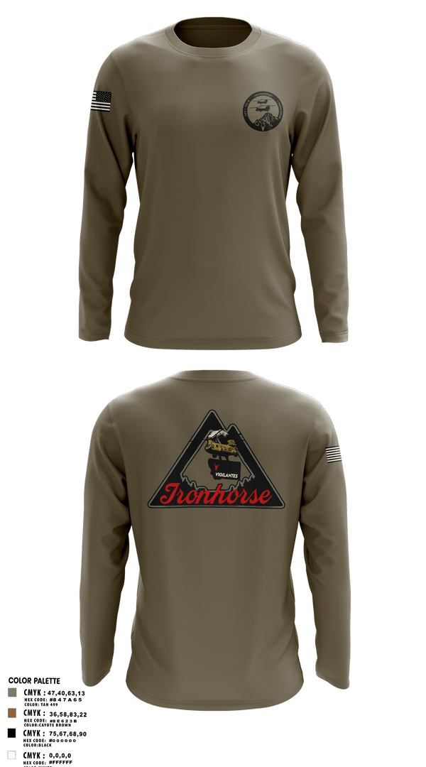 Long Sleeve Performance Polo, Bco 1-189th, Army, Teamtime, Team time, sublimation, custom sports apparel, team uniforms, spirit wear, spiritwear, sports uniforms, custom shirts, team store, custom team store, fundraiser sports, apparel fundraiser