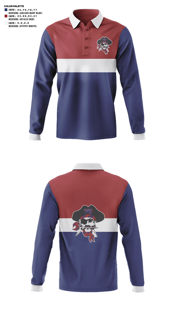 Long Sleeve Performance Polo, Phoenix High School Golf, Golf, Teamtime, Team time, sublimation, custom sports apparel, team uniforms, spirit wear, spiritwear, sports uniforms, custom shirts, team store, custom team store, fundraiser sports, apparel fundraiser