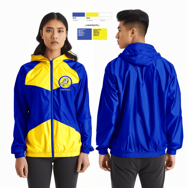 Windbreaker, Claysburg-Kimmel Senior High School Football, Football, Teamtime, Team time, sublimation, custom sports apparel, team uniforms, spirit wear, spiritwear, sports uniforms, custom shirts, team store, custom team store, fundraiser sports, apparel fundraiser