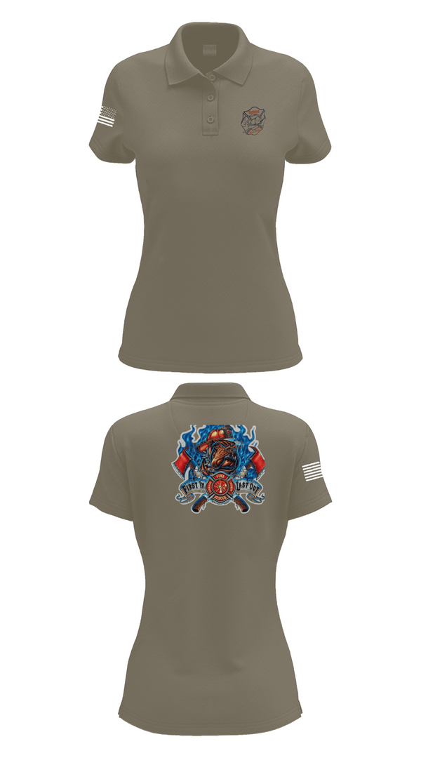 Womens Short Sleeve Performance Polo, Golden Fire Dept., , Teamtime, Team time, sublimation, custom sports apparel, team uniforms, spirit wear, spiritwear, sports uniforms, custom shirts, team store, custom team store, fundraiser sports, apparel fundraiser