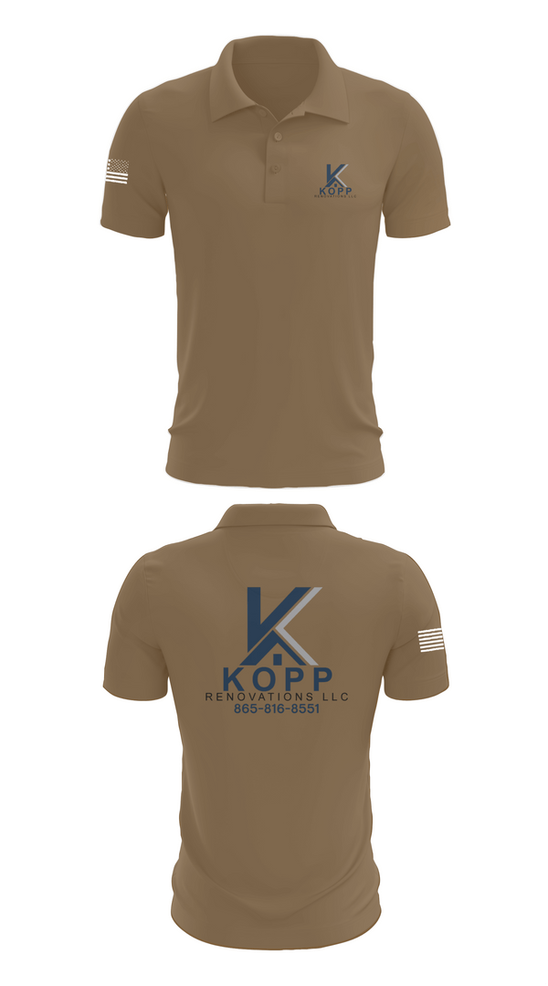 Short Sleeve Performance Polo, Kopp Renovations, , Teamtime, Team time, sublimation, custom sports apparel, team uniforms, spirit wear, spiritwear, sports uniforms, custom shirts, team store, custom team store, fundraiser sports, apparel fundraiser