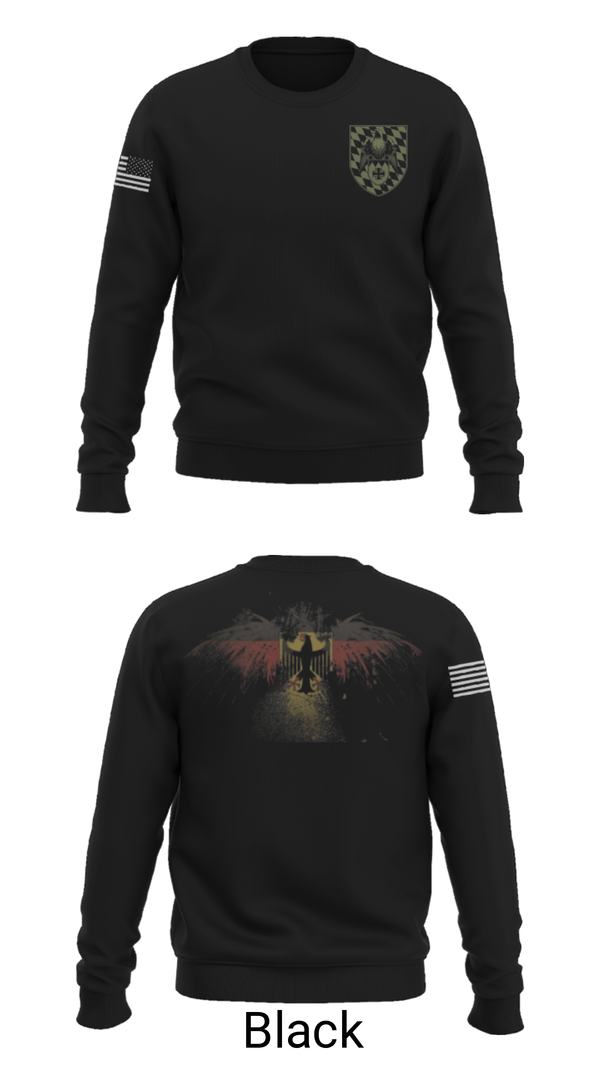 Crew Neck Sweatshirt, 3./HSchRgt1, Army, Teamtime, Team time, sublimation, custom sports apparel, team uniforms, spirit wear, spiritwear, sports uniforms, custom shirts, team store, custom team store, fundraiser sports, apparel fundraiser