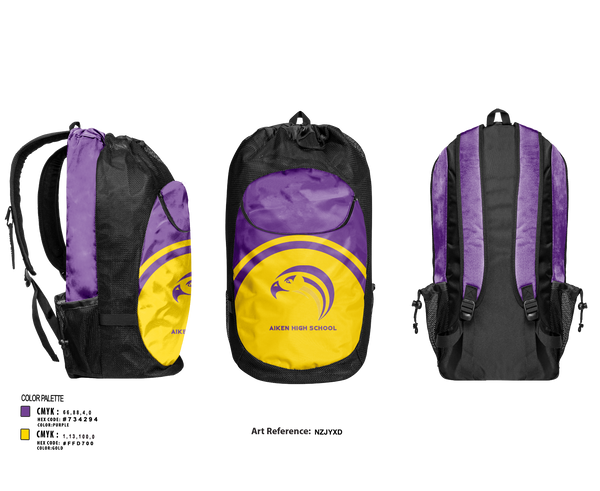 Gear Bag, Aiken High School, Spirit Store, Teamtime, Team time, sublimation, custom sports apparel, team uniforms, spirit wear, spiritwear, sports uniforms, custom shirts, team store, custom team store, fundraiser sports, apparel fundraiser